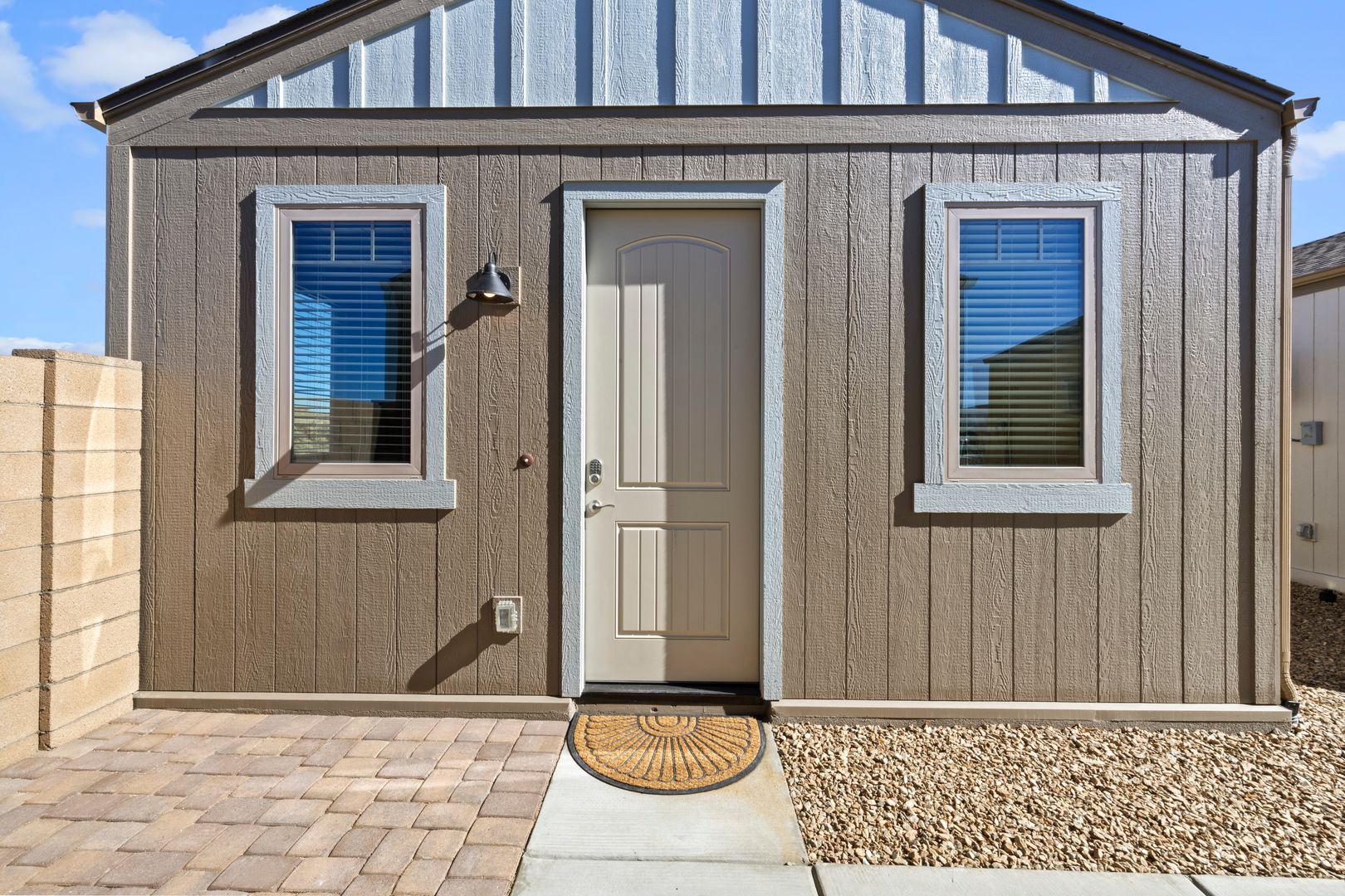 Exterior courtyard at Baja Bungalows