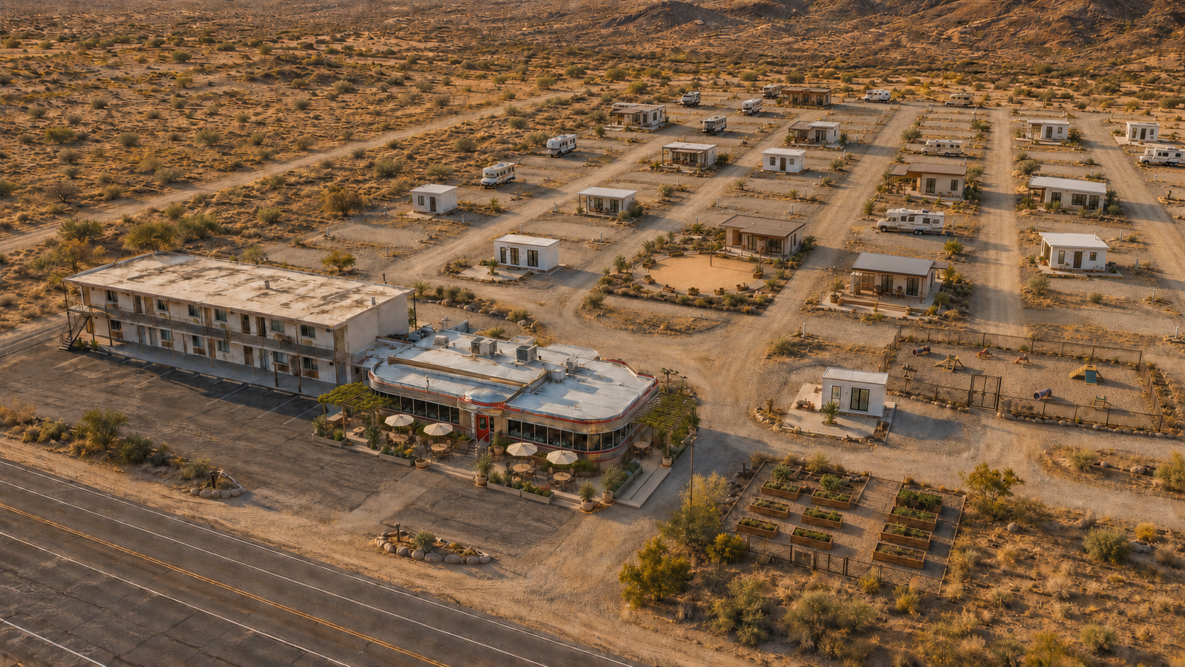 Concept rendering for Cordes Junction Motel and RV Park